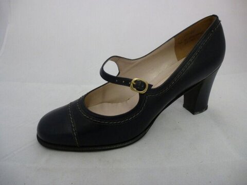 Black Mary Jane High Heel Shoe