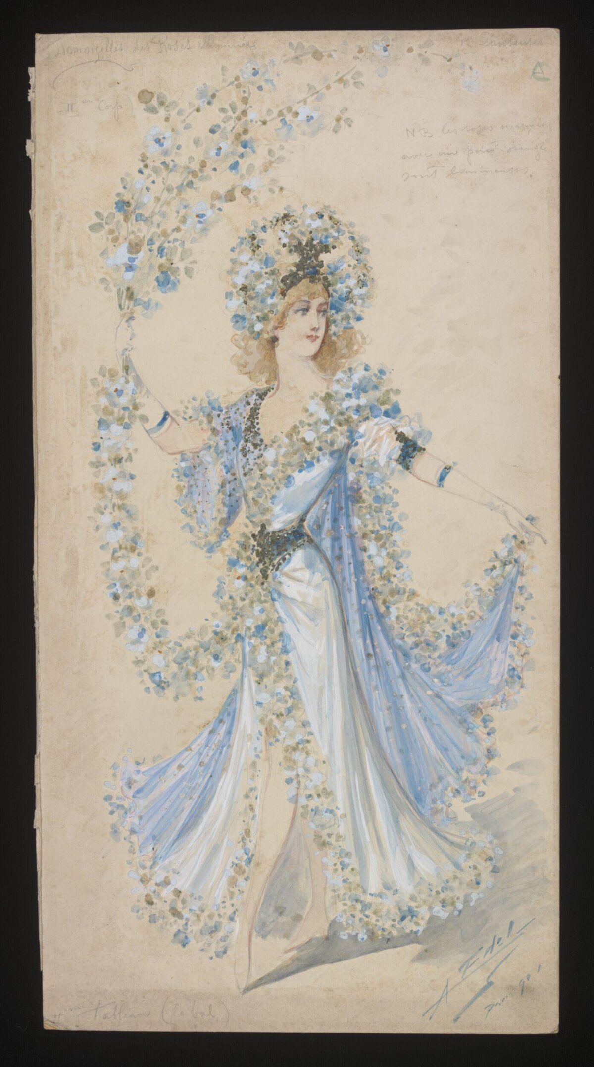 Forget-Me-Not Costume Design Sketch