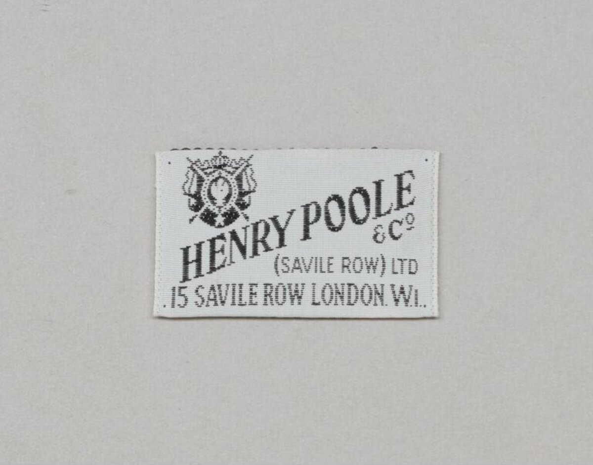 Henry Poole & Co Garment Label