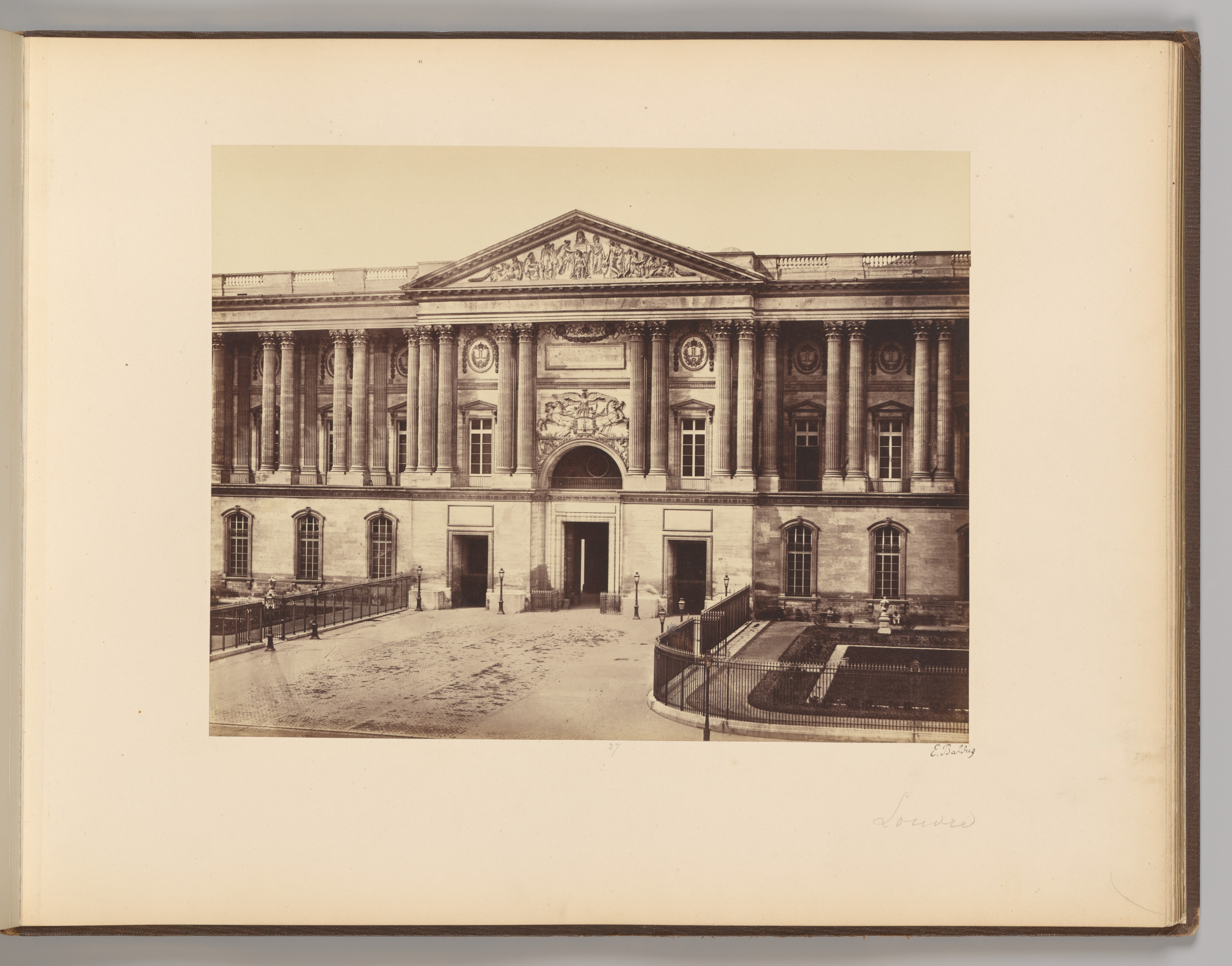 Louvre Palace Facade Old Photo
