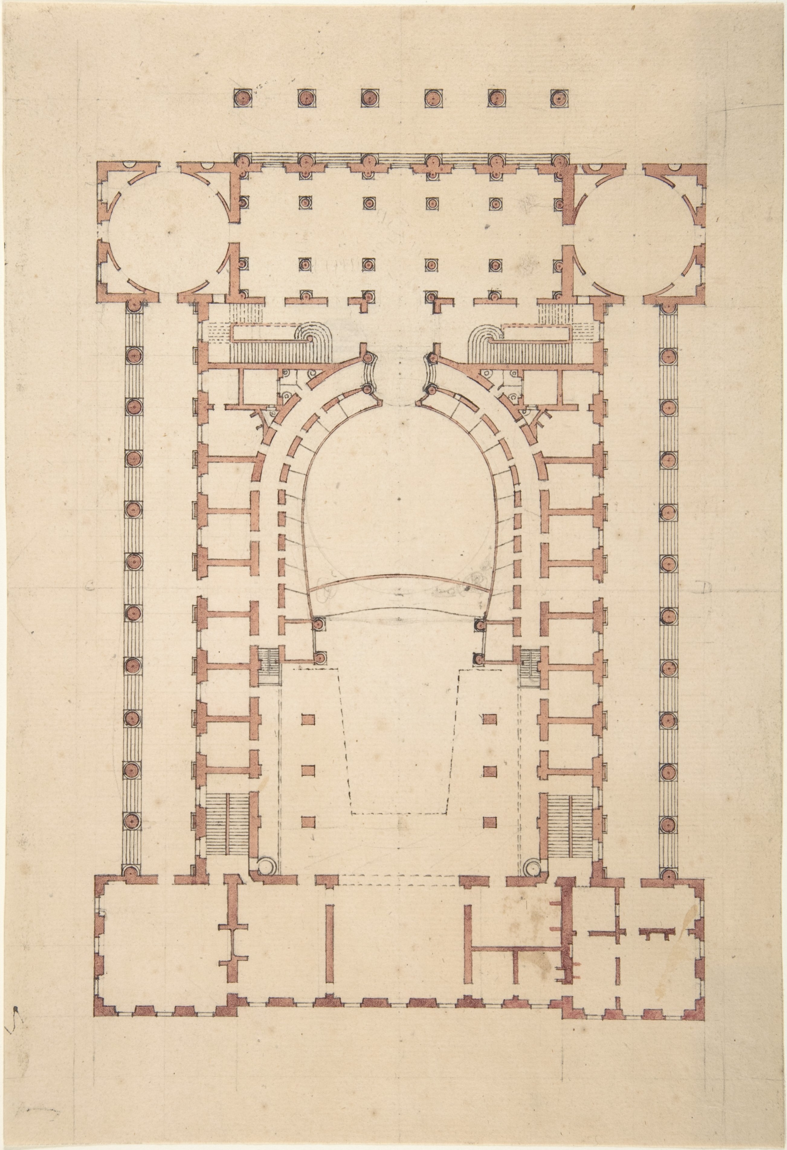 Hand-drawn Architectural Floor Plan