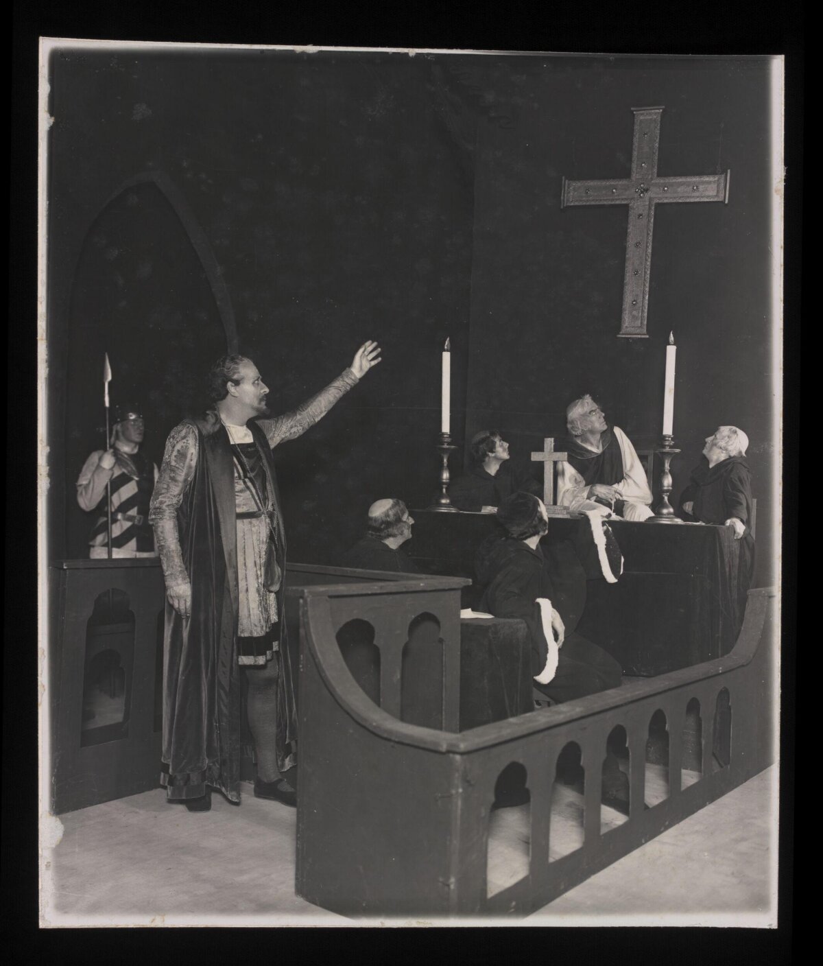 Medieval Themed Stage Play Scene