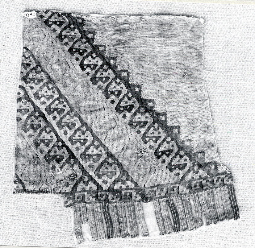 Ancient Geometric Patterned Textile Fragment