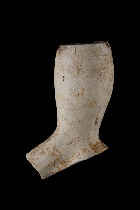 Plaster Sculpture Leg Fragment