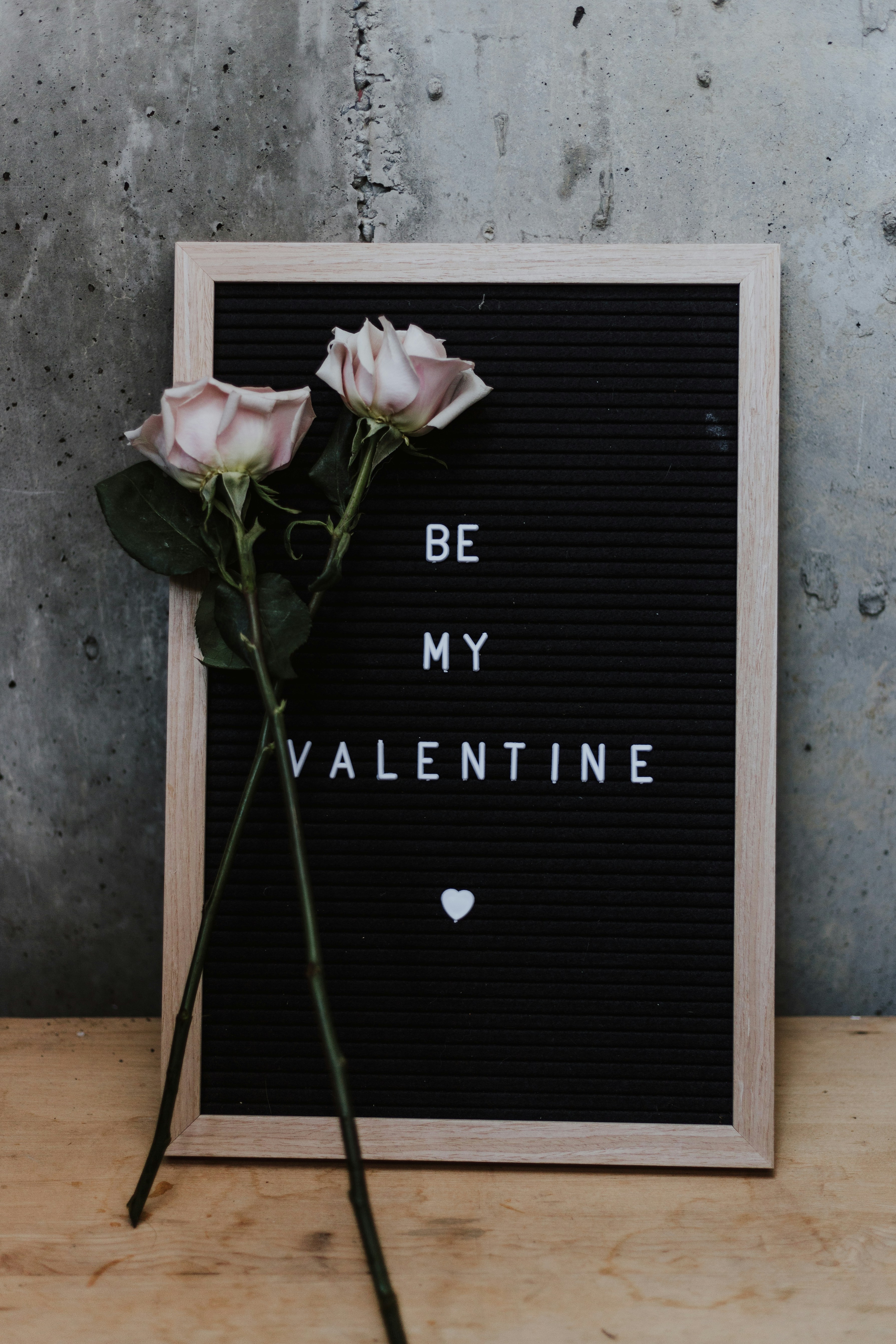 Be My Valentine Letter Board With Roses