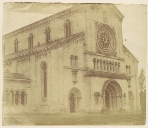 Vintage Photo of Church Facade