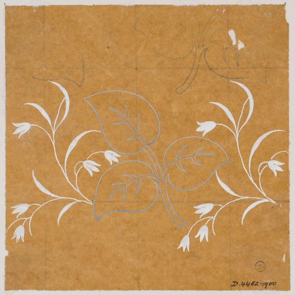 Vintage Floral Pattern Sketch
