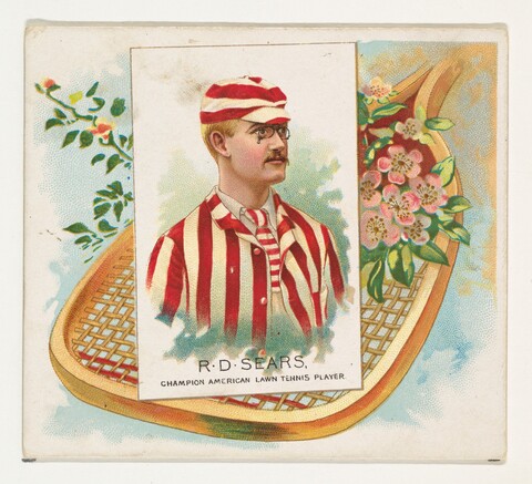 Vintage Card of R.D. Sears Tennis Champion