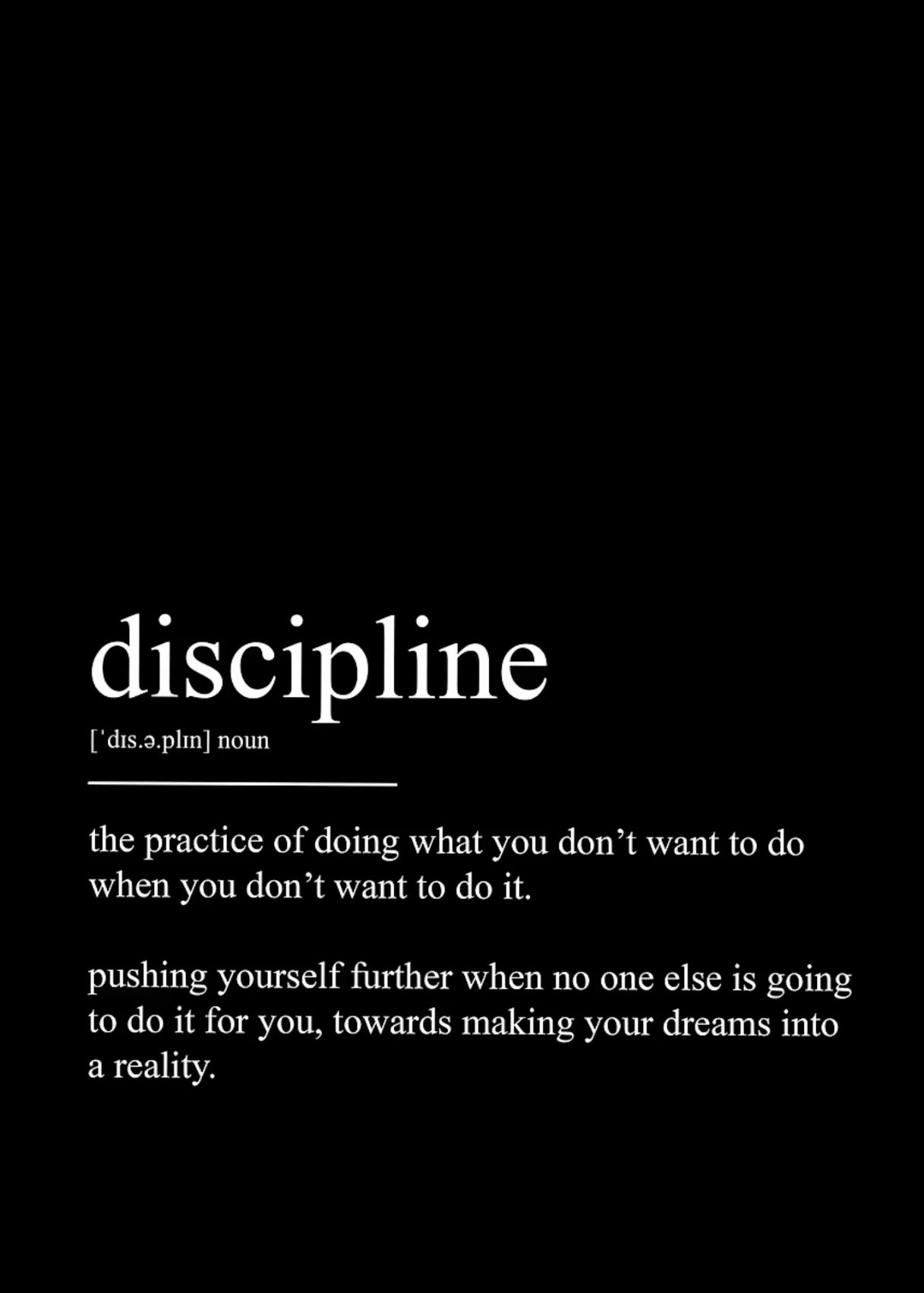 Definition of Discipline