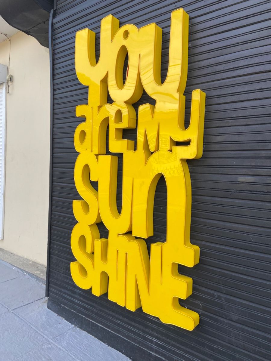 You Are My Sunshine 3D Sign