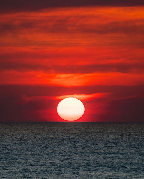 Sunset Over Open Ocean