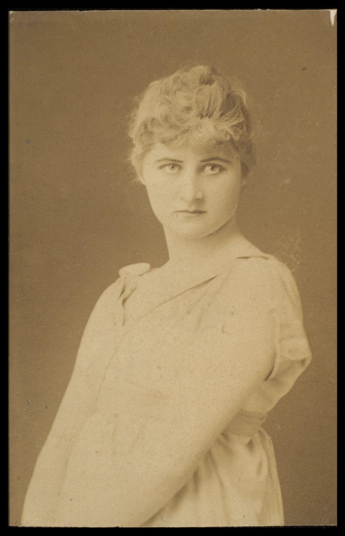 Vintage Studio Portrait of Young Woman