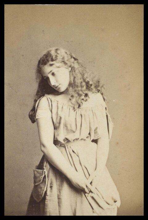 Vintage Portrait of Young Woman