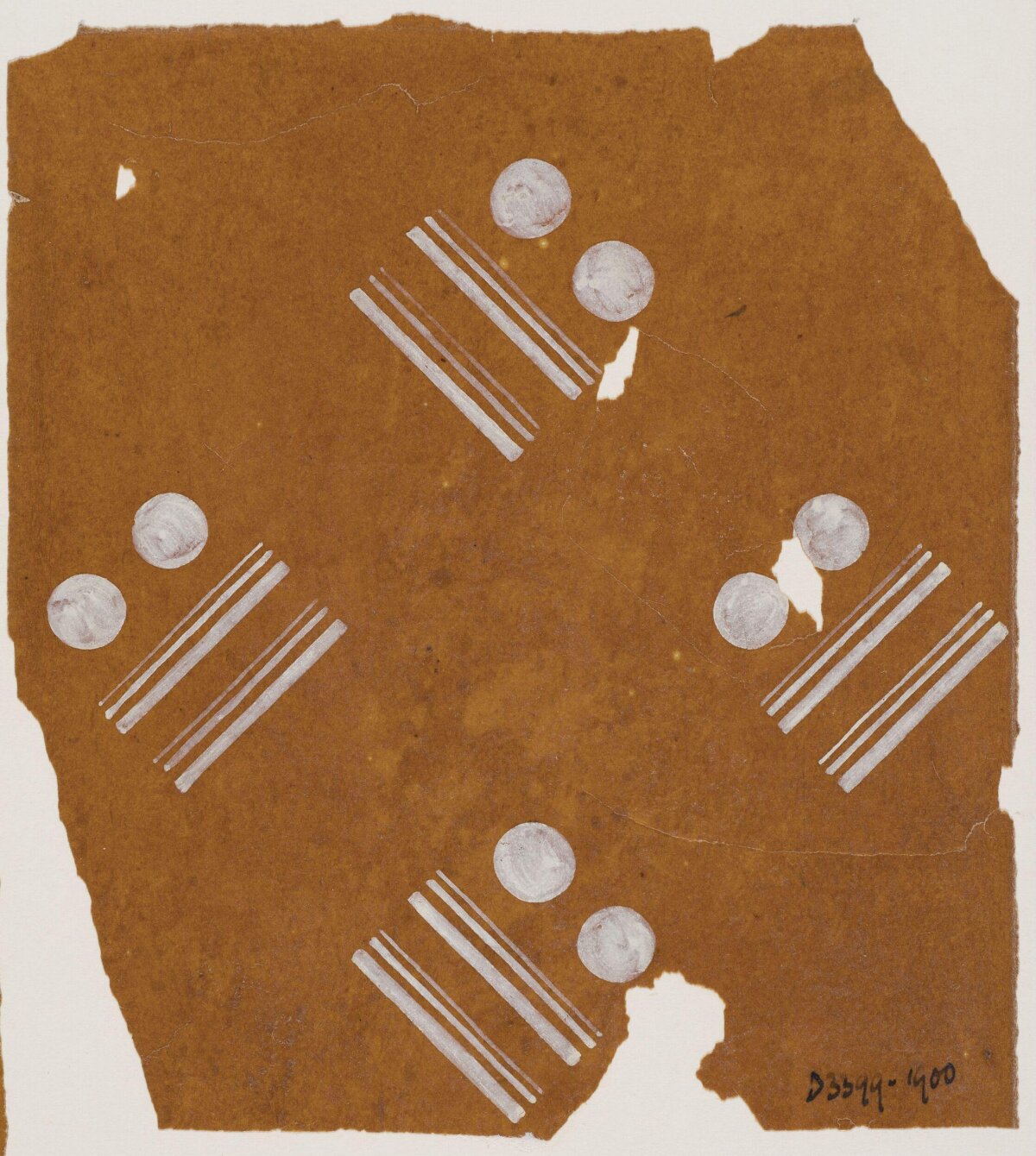 Abstract Geometric Pattern on Aged Paper