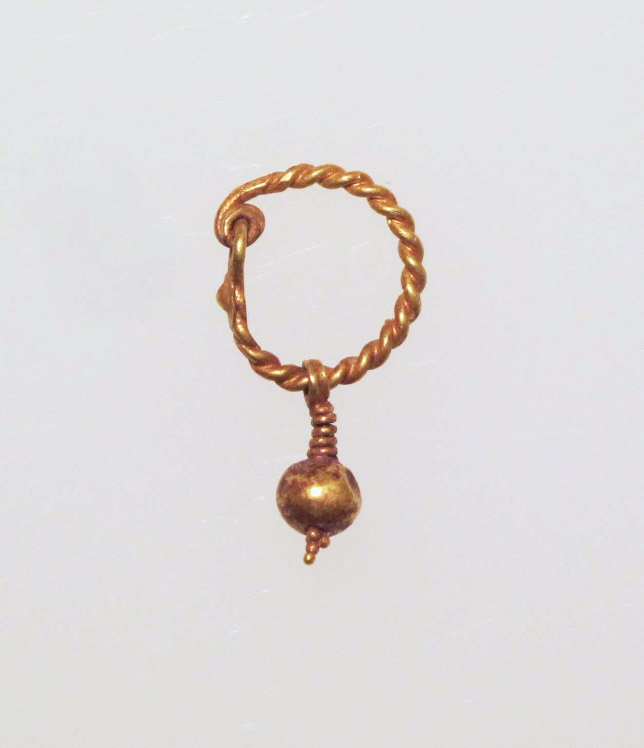 Ancient Twisted Gold Earring