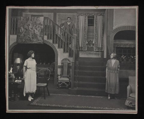 Vintage Theater Stage Performance Scene