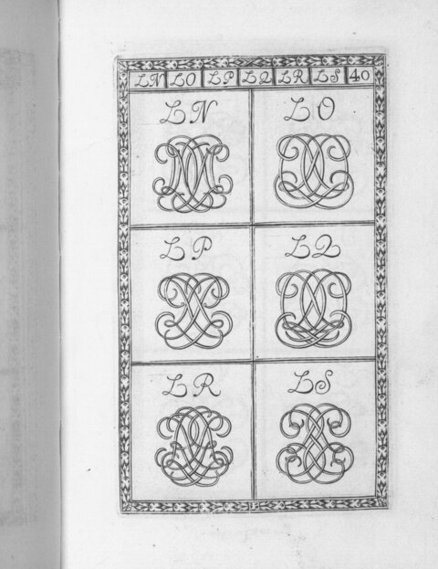 Vintage Monogram Design Sheet