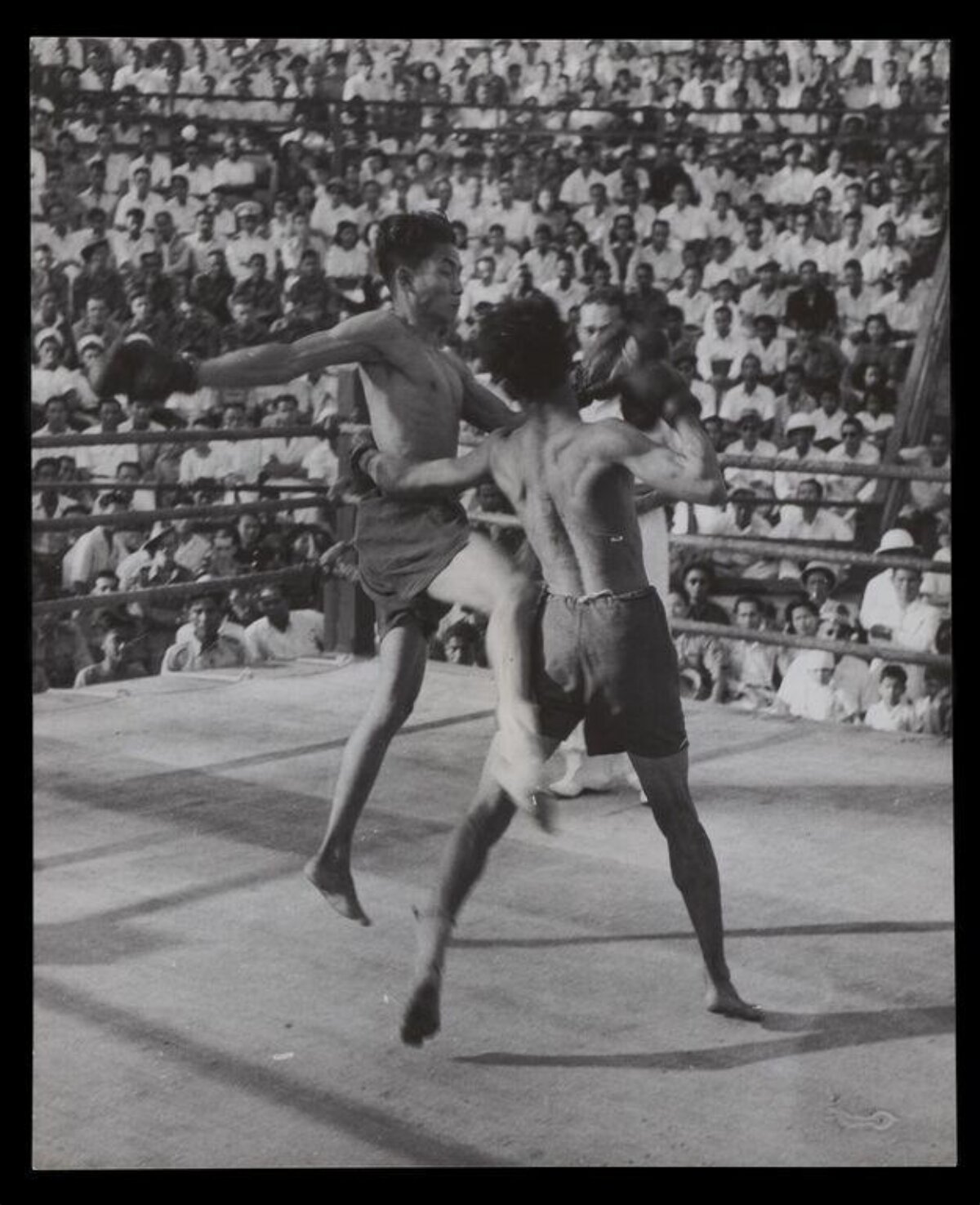 Vintage Outdoor Boxing Match