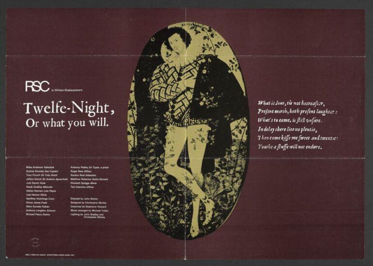 RSC Twelfth Night Theater Poster