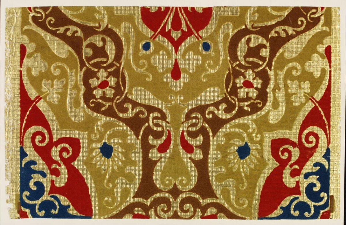 Ornate Traditional Brocade Textile Pattern