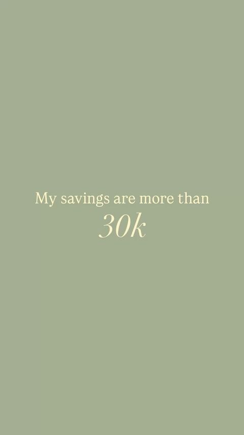 30k Savings Affirmation Graphic