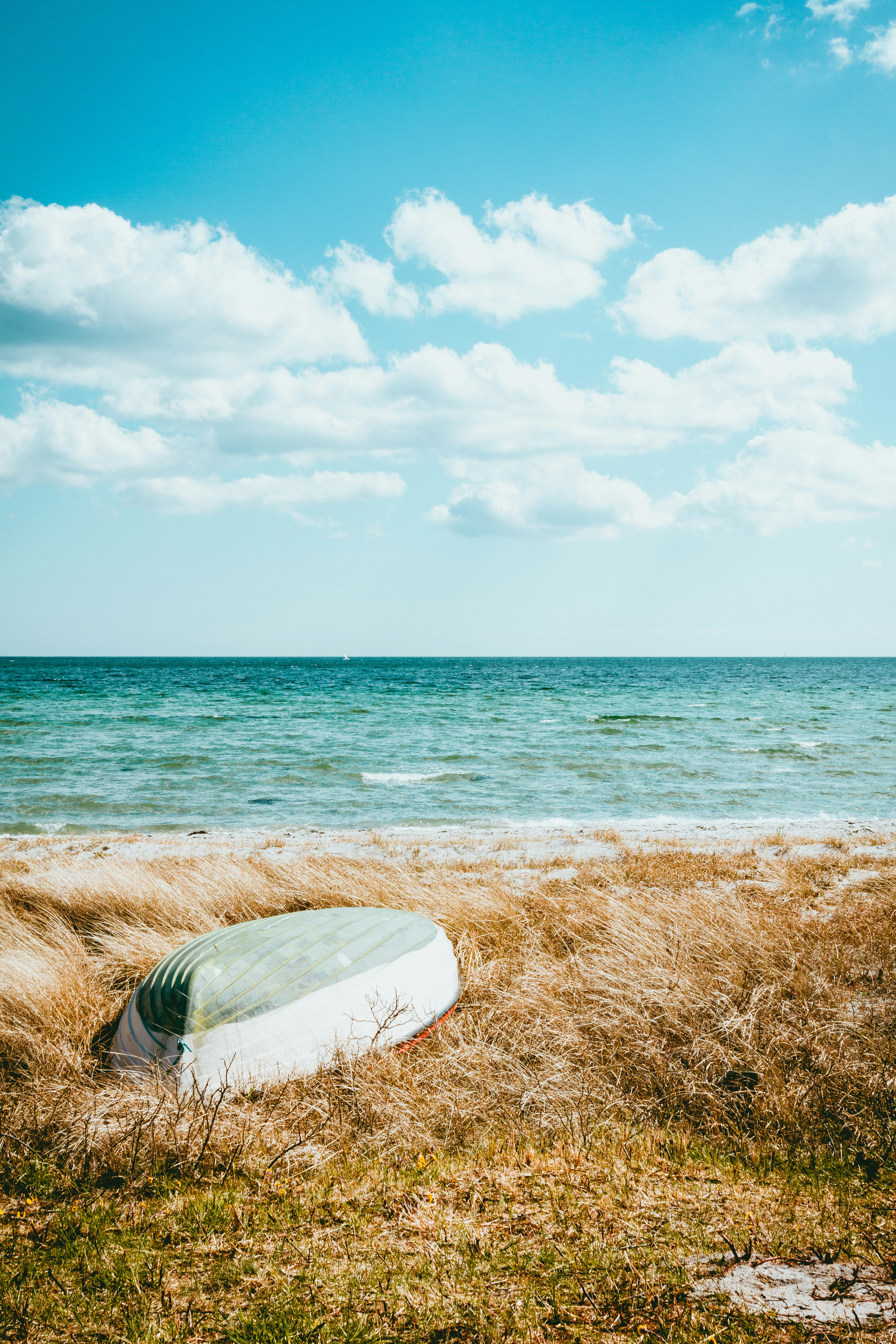 Beached Boat by the Sea