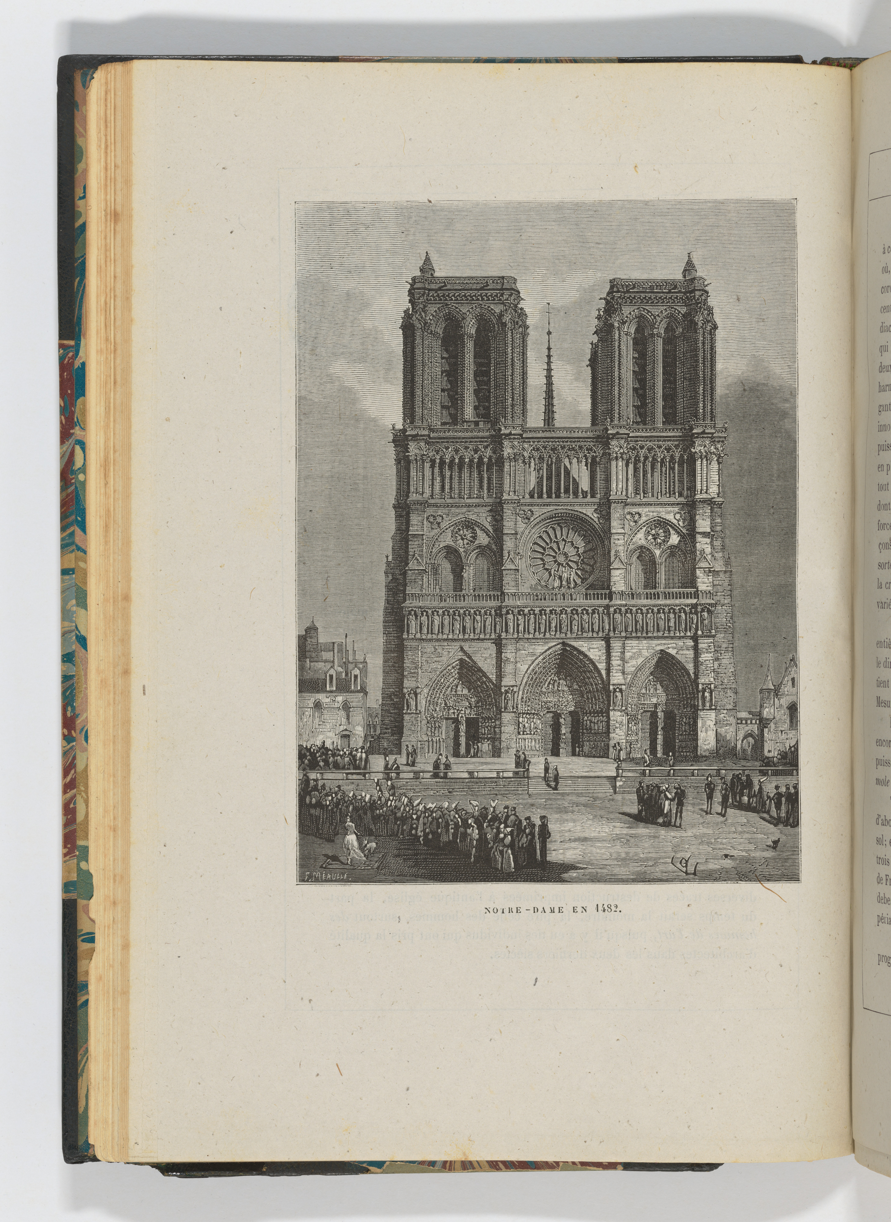 1482 Notre-Dame Cathedral Engraving