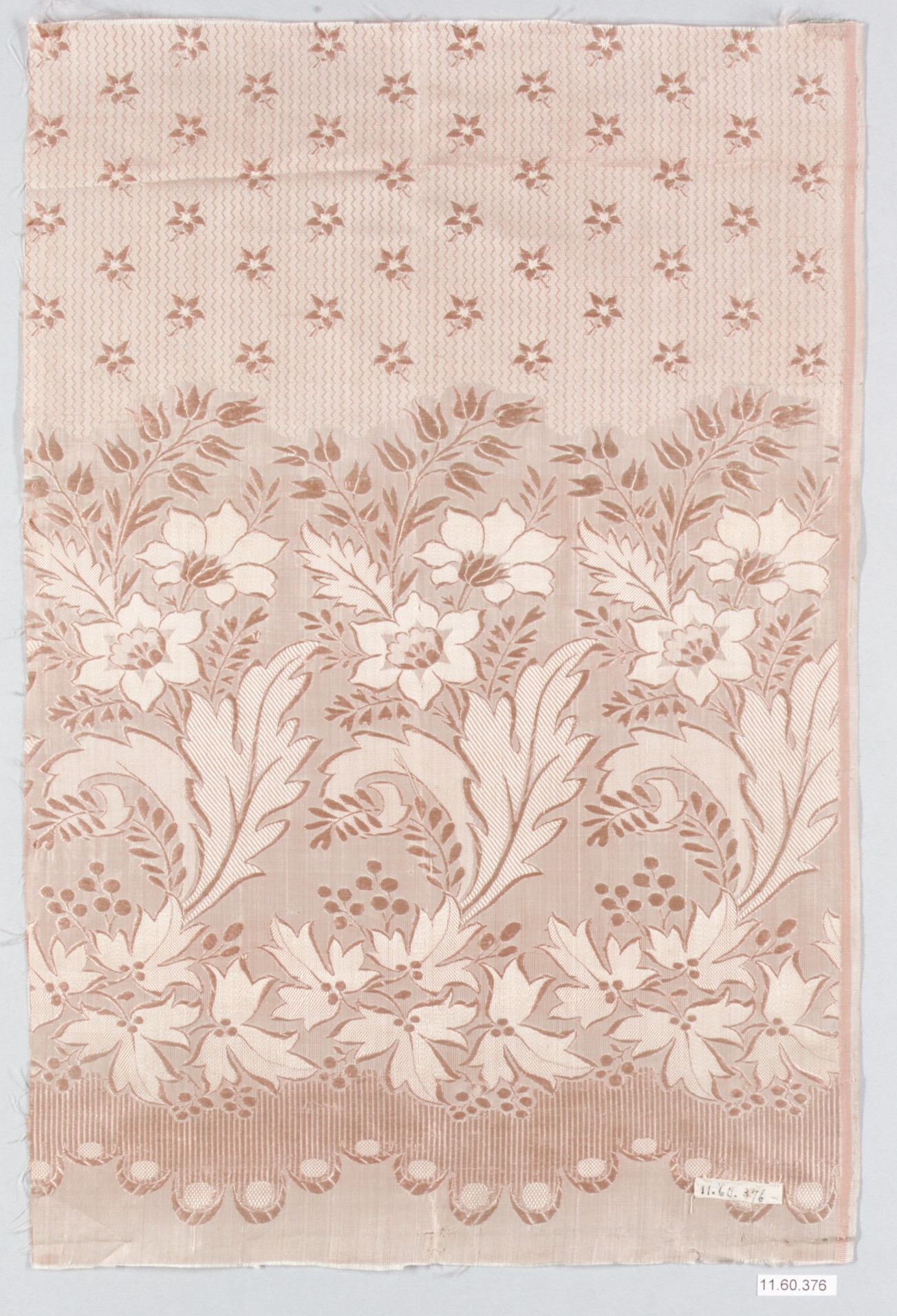 Vintage Floral Patterned Textile Sample