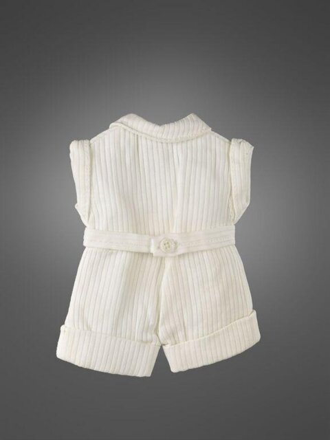 Back View of White Infant Romper