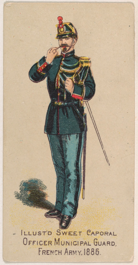 1886 French Army Municipal Guard Officer
