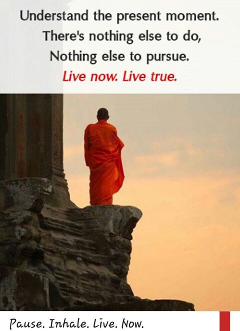 Mindfulness Quote on Present Moment Living