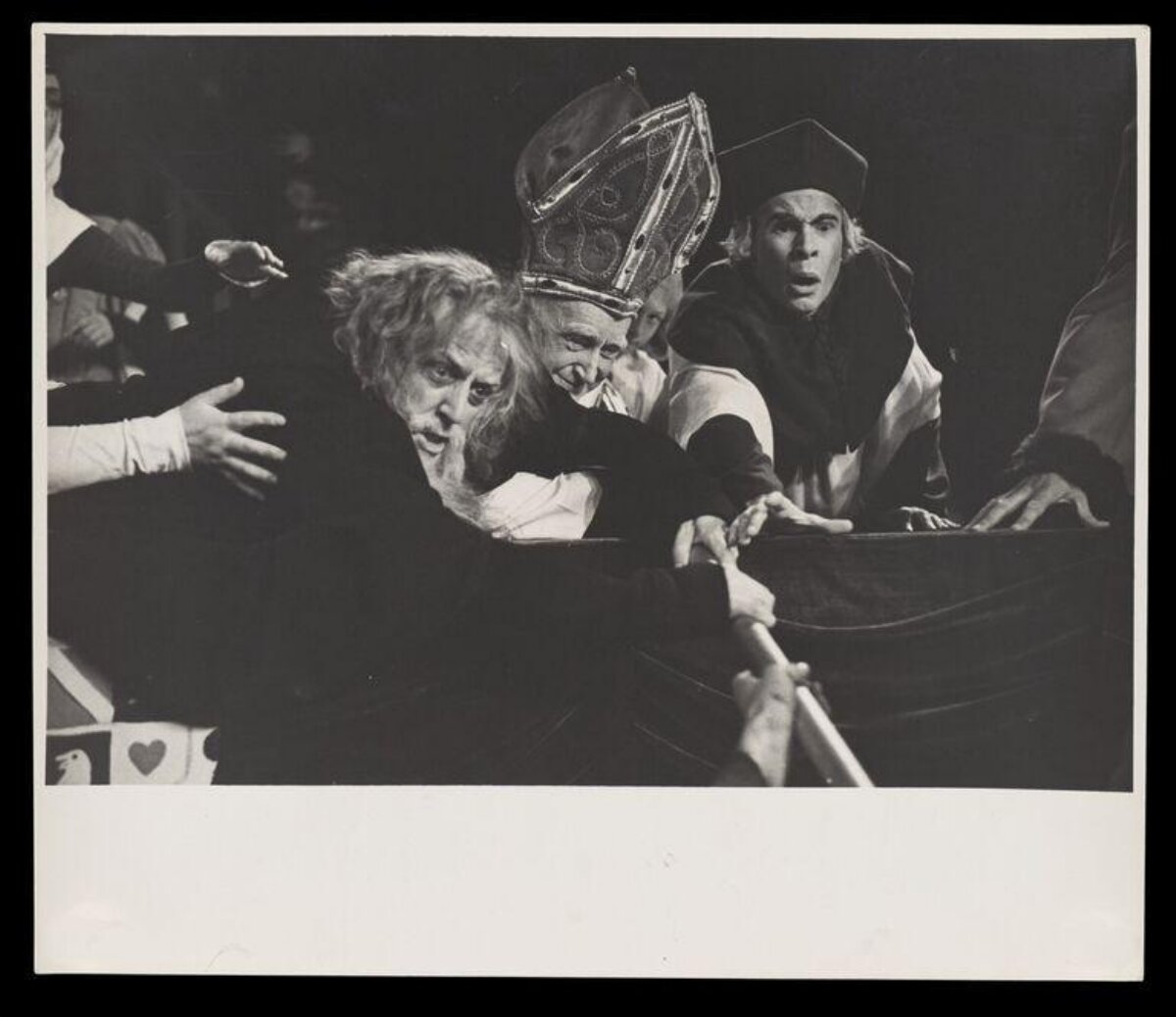 Black and White Stage Play Scene