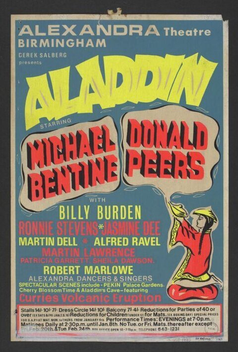 Vintage Aladdin Theatre Show Poster