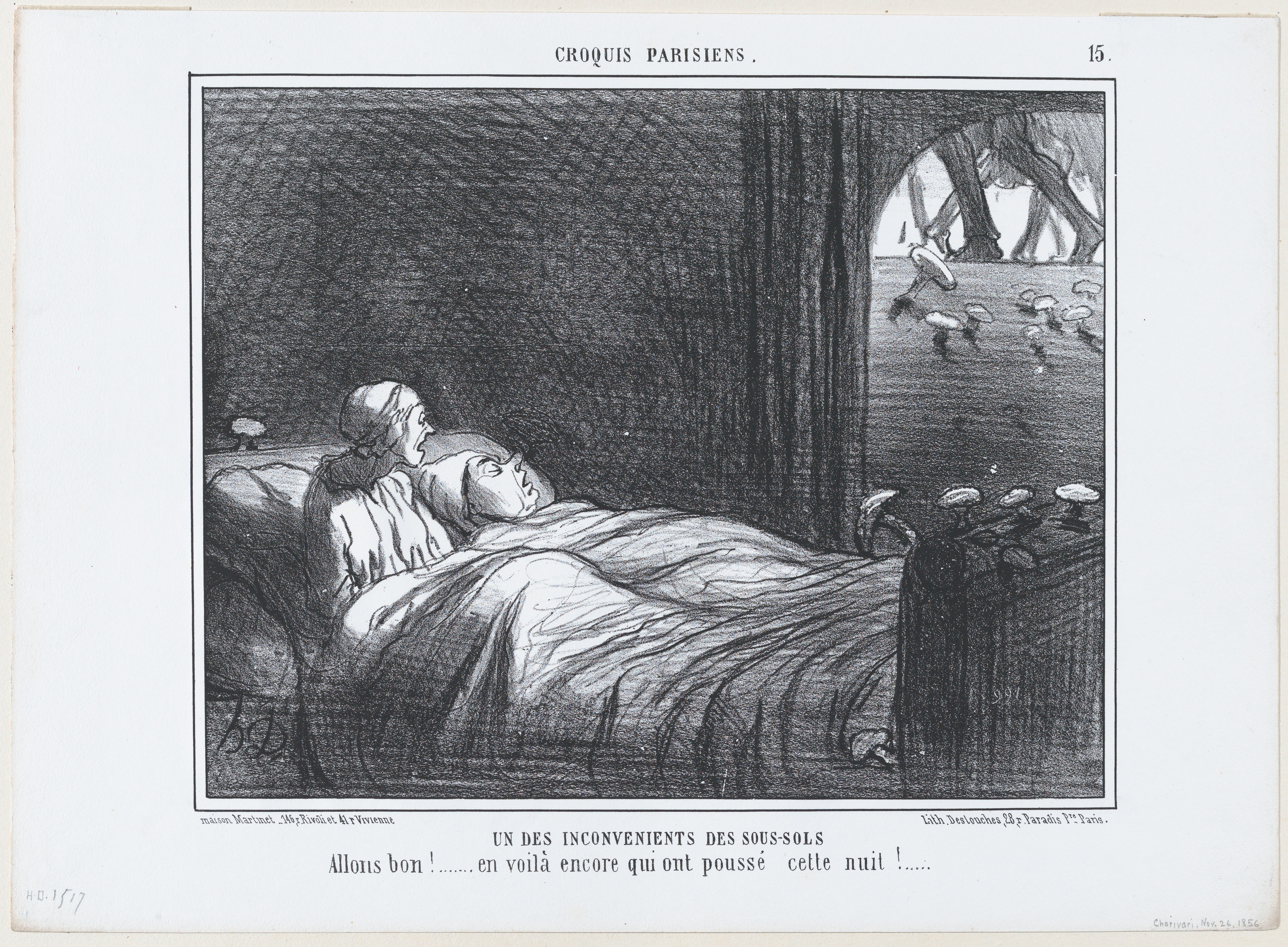 Parisian Sketch of Basement Inconvenience