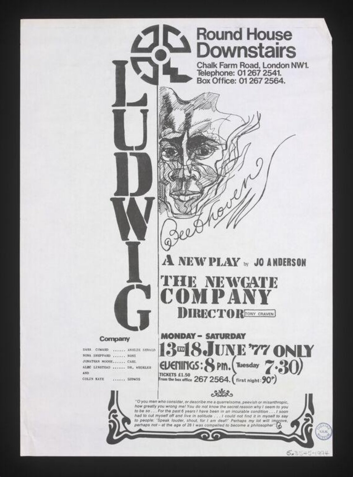 1977 Ludwig Play Poster