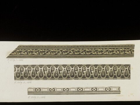 Three Antique Ornamental Border Patterns