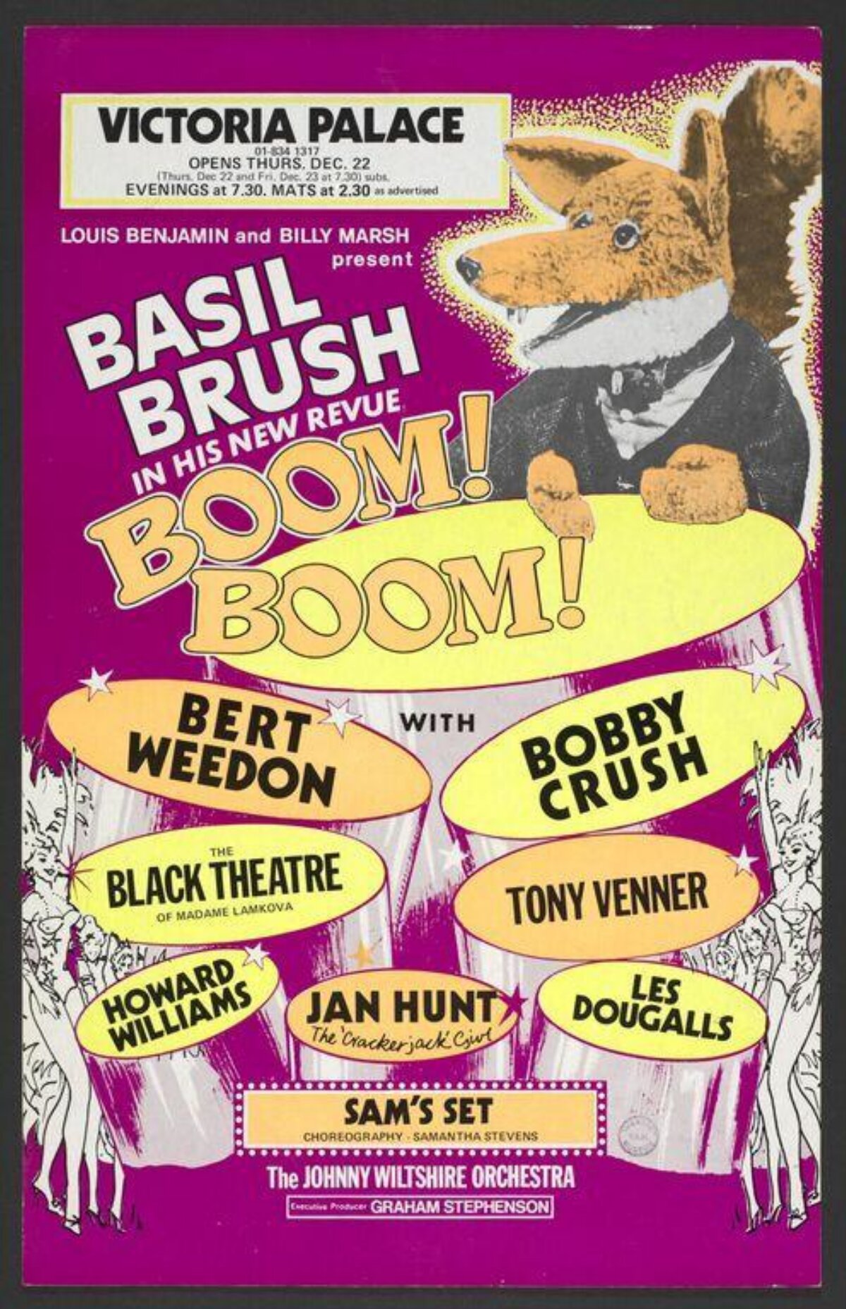 Basil Brush Boom Boom Theatre Revue Poster