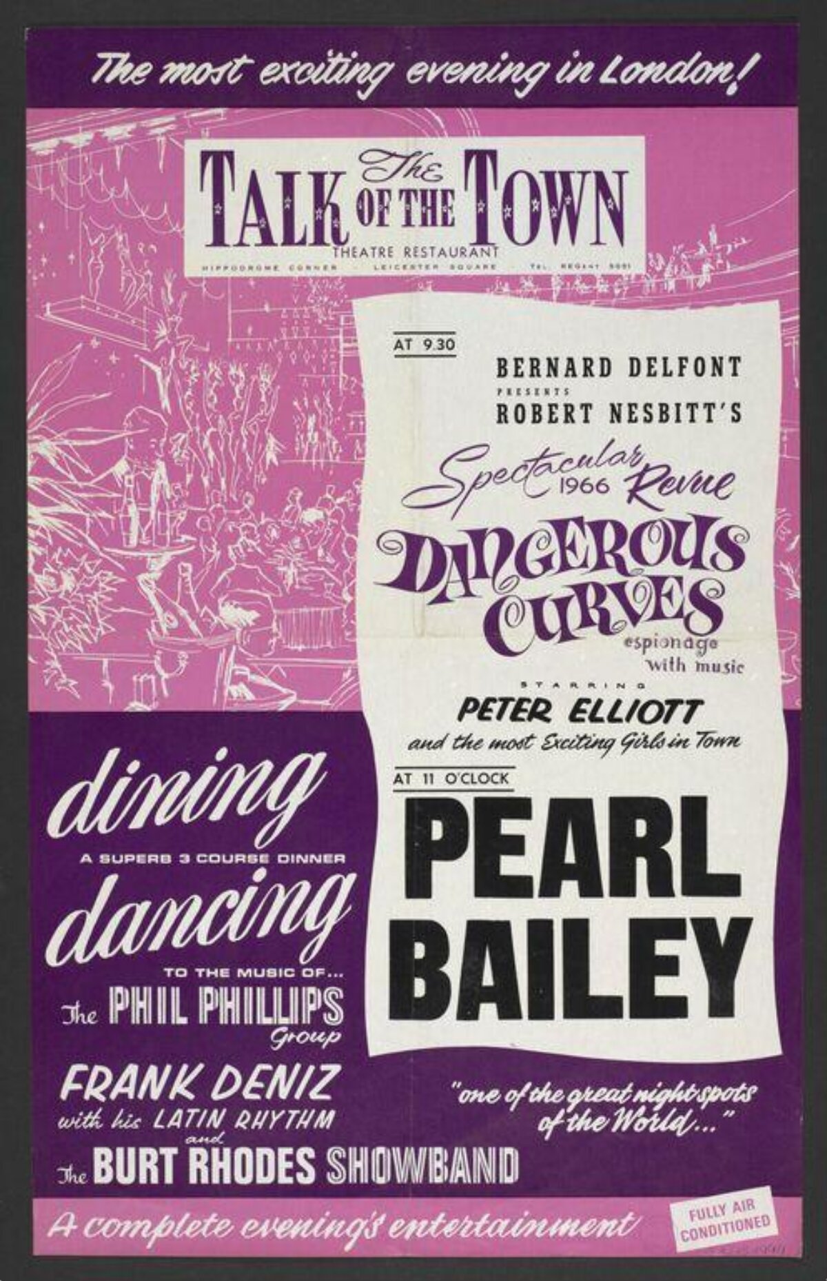 1966 London Theatre Show Poster