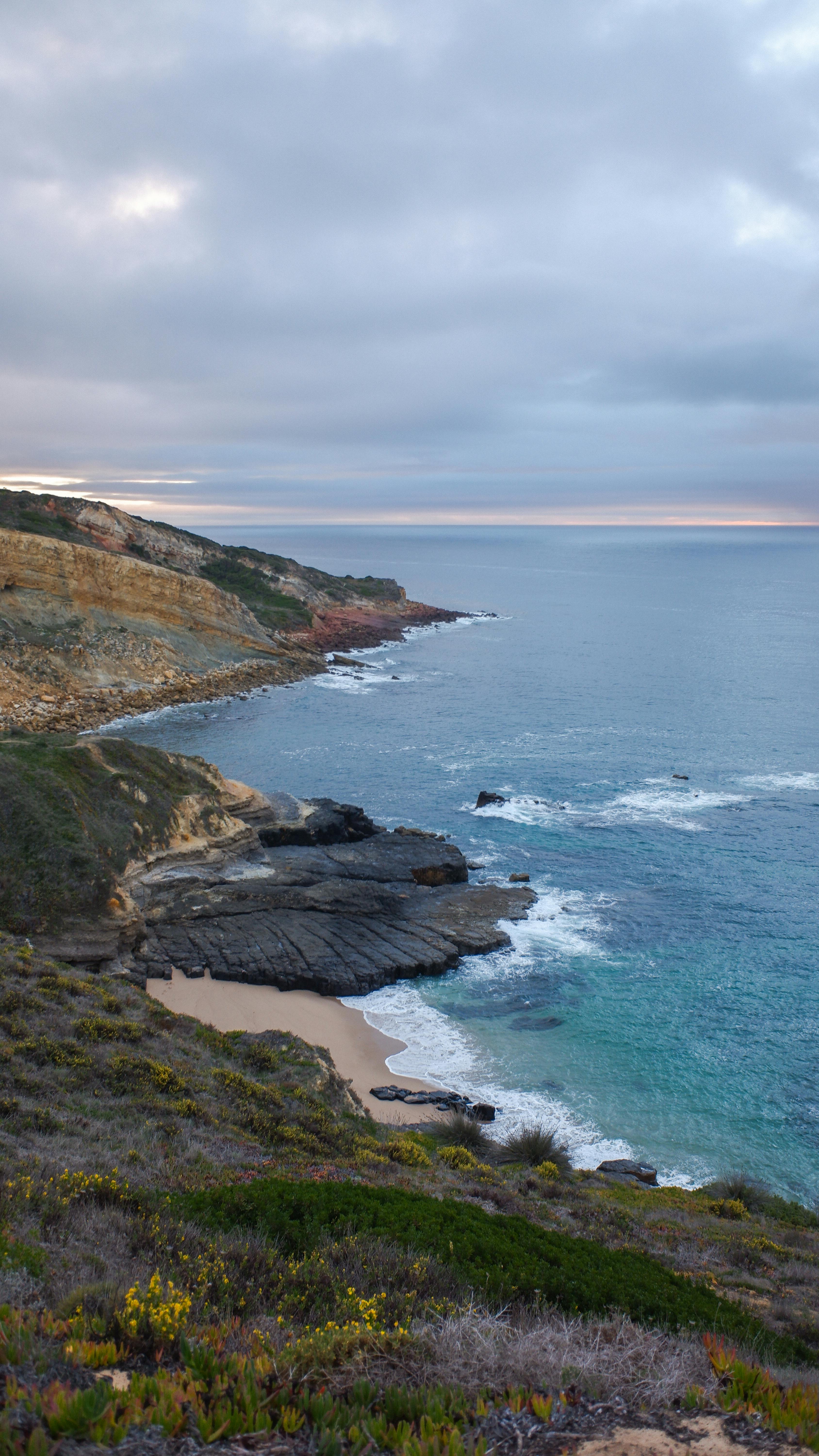 Clifftop View of Rocky Coast
