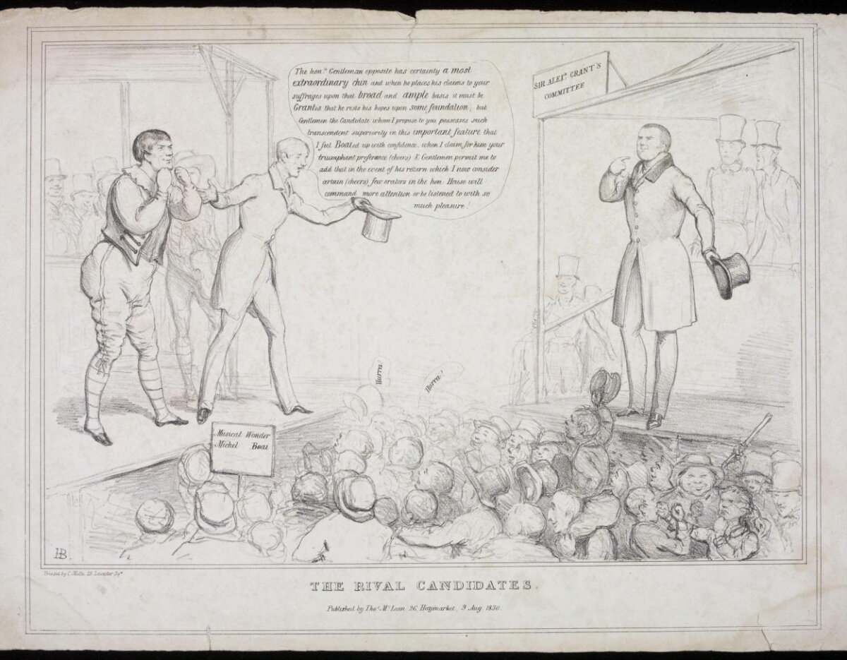 The Rival Candidates Political Cartoon