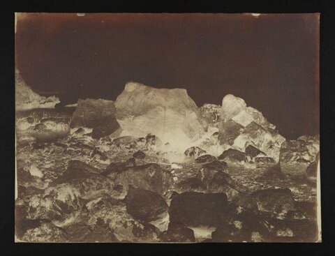 Vintage Photograph of Icebergs