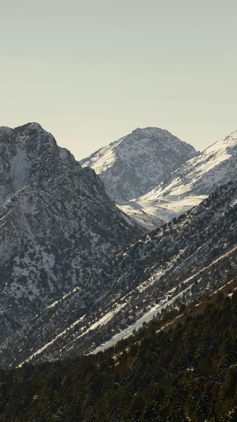 Snow-Capped Mountain Range