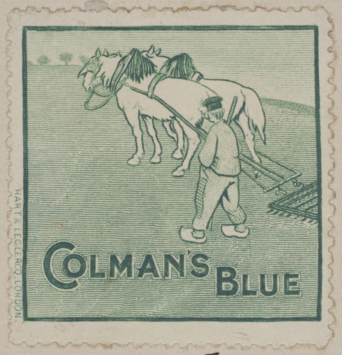 Vintage Colman's Blue Advertisement
