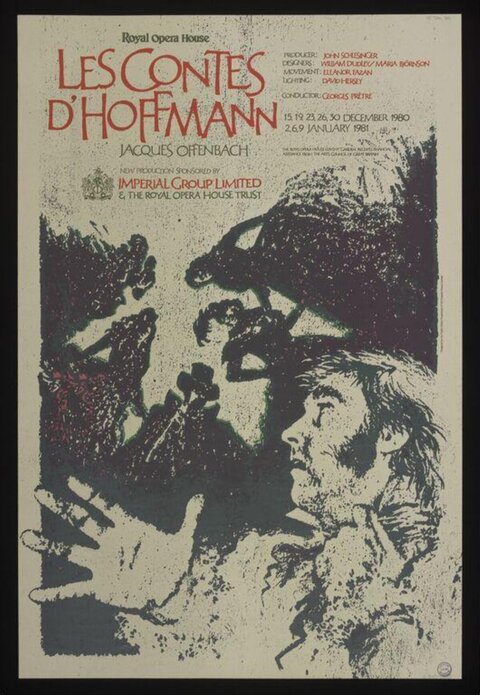 Vintage Les Contes d'Hoffmann Opera Poster