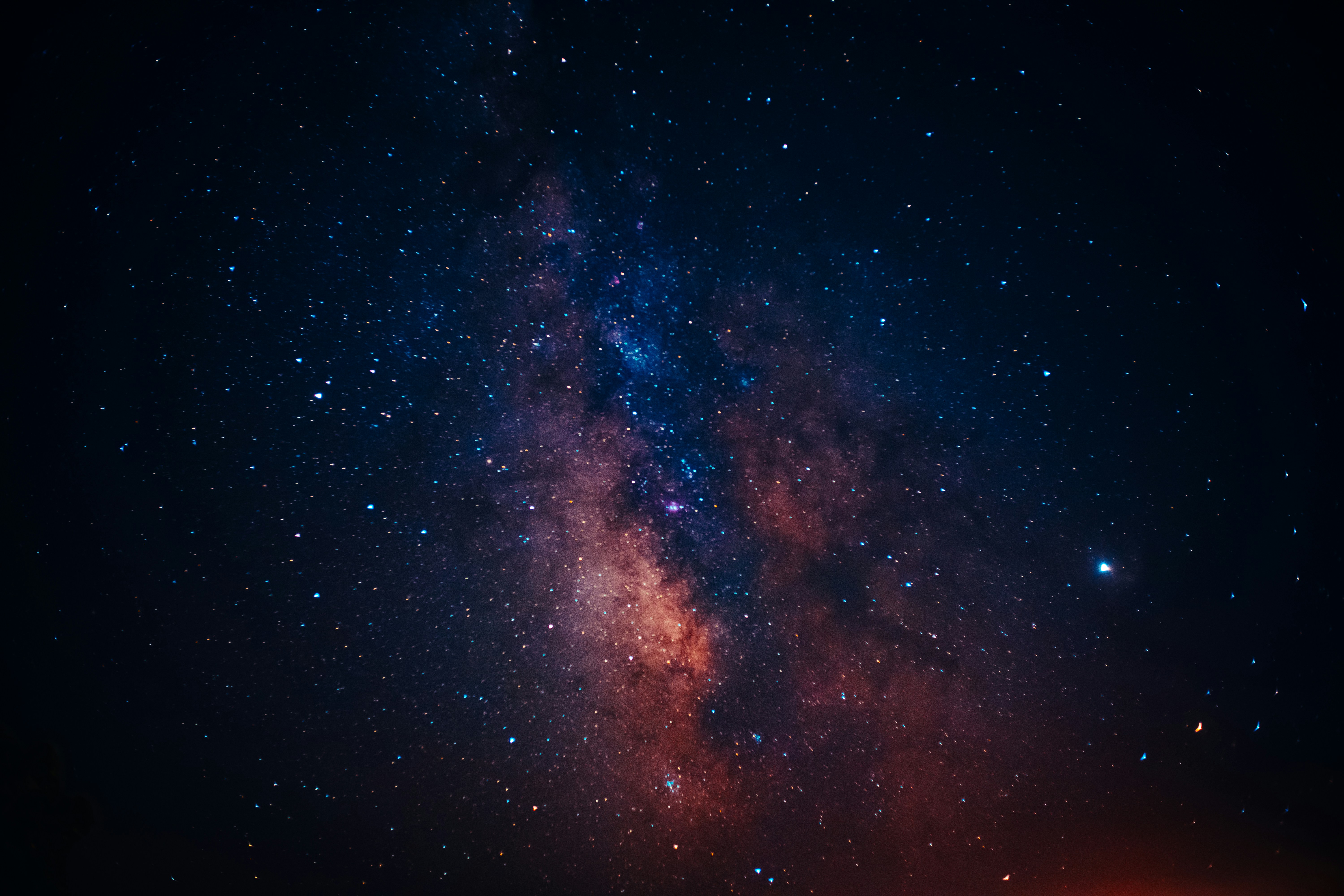 Starry Night Sky with Milky Way