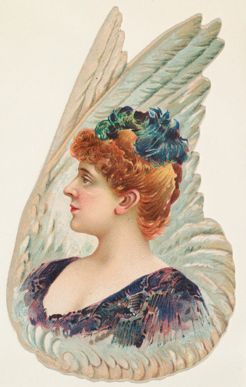 Victorian Angel Woman Profile Print