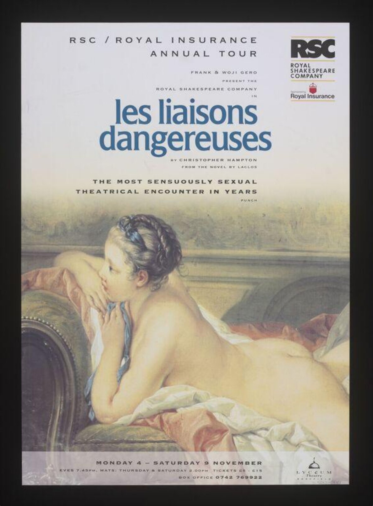 Les Liaisons Dangereuses Theater Poster