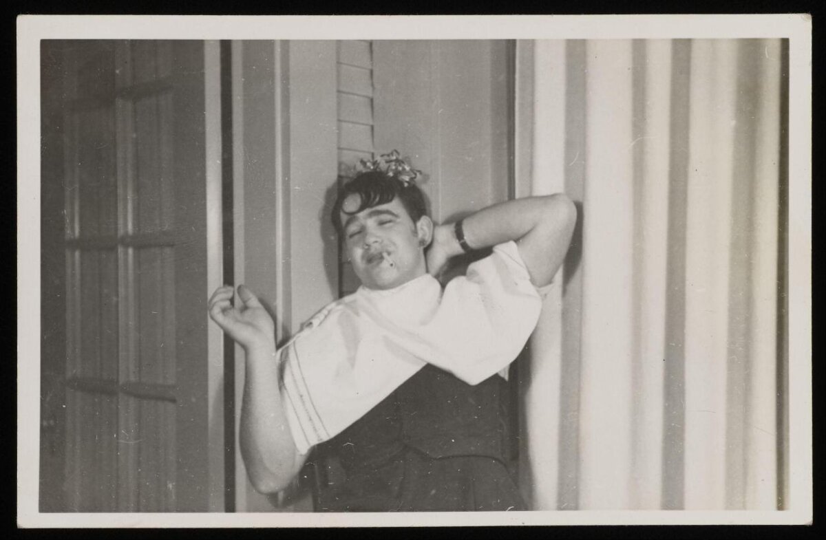 Vintage Photo of Man in Drag