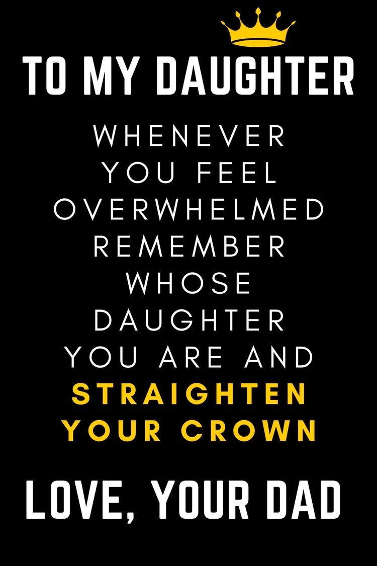 Motivational Message from Dad to Daughter