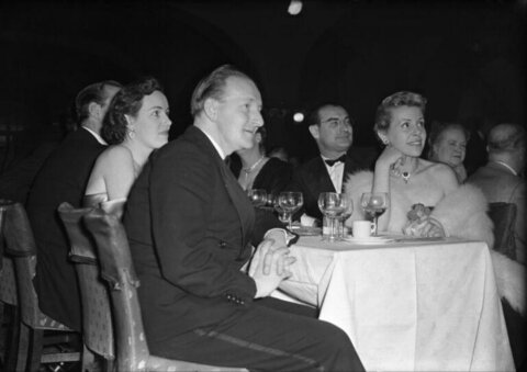 Mid-century Formal Dinner Guests